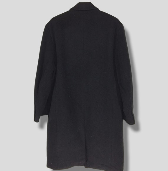 Black plain coat discount