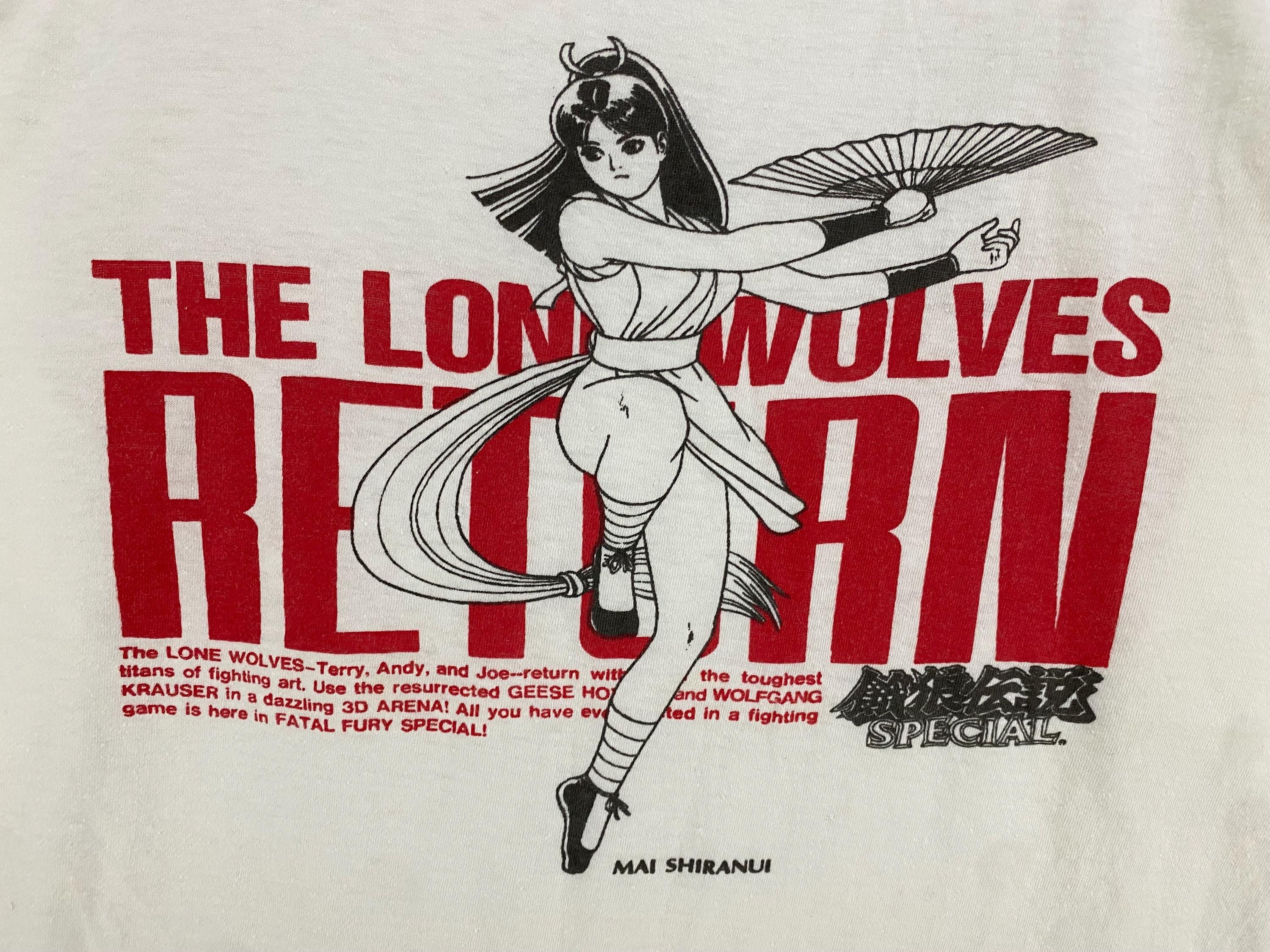 ヴィンテージ 90年代 餓狼伝説 不知火舞 SNK ビデオゲーム Tシャツ 