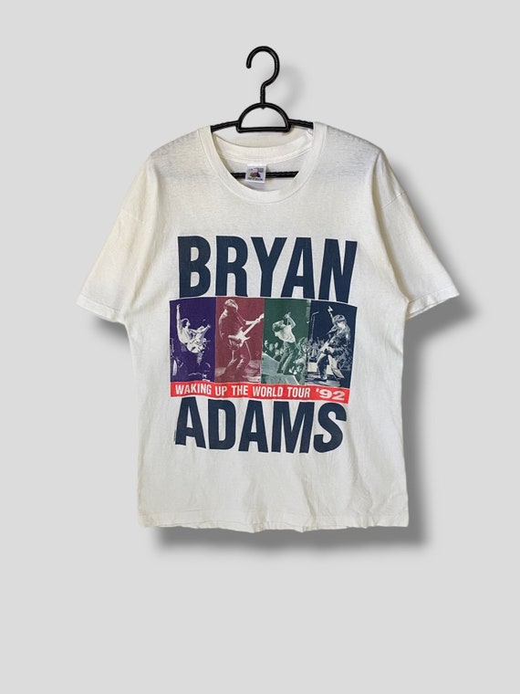 Vintage 90s Bryan Adams Waking up the World Tour Tshirt American