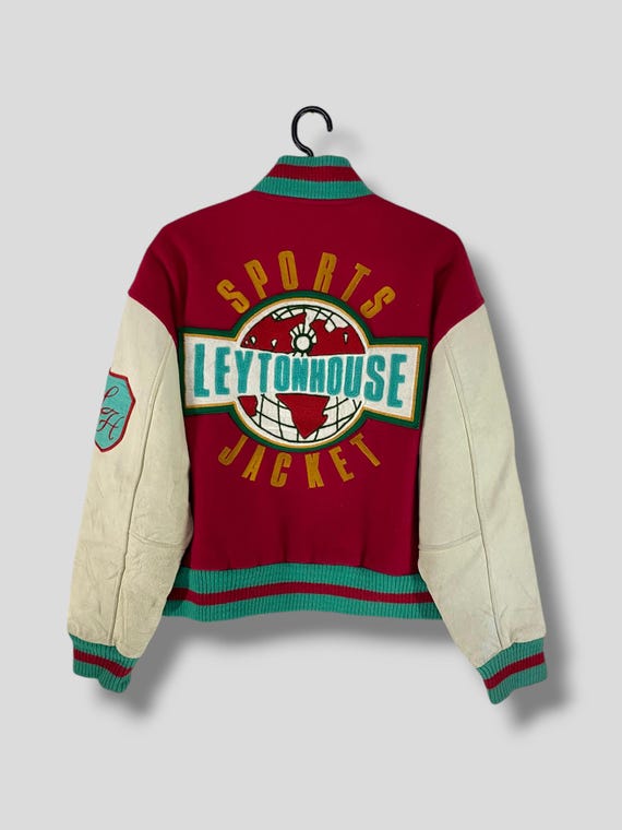 ヴィンテージ 90 年代 レイトン ハウス スポーツ 刺繍ロゴ ウール