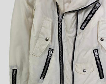 Vintage Fuga Double Collar Biker Jacket Japanese Brand Casual