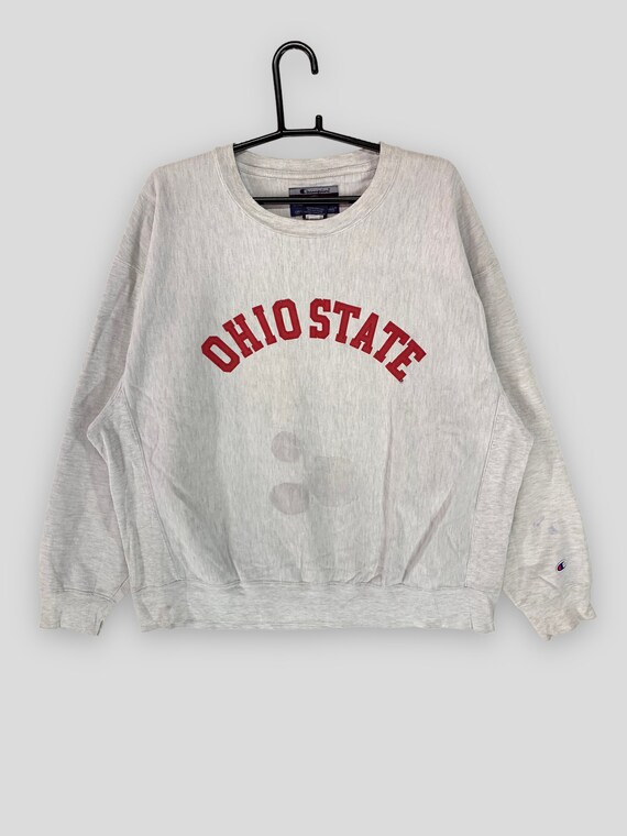 希少 90s champion reverse weave ohio state USA製 90s CHAMPION REVERSE WEAVE SWEAT OHIO SIZE：XL COLOR：GREY