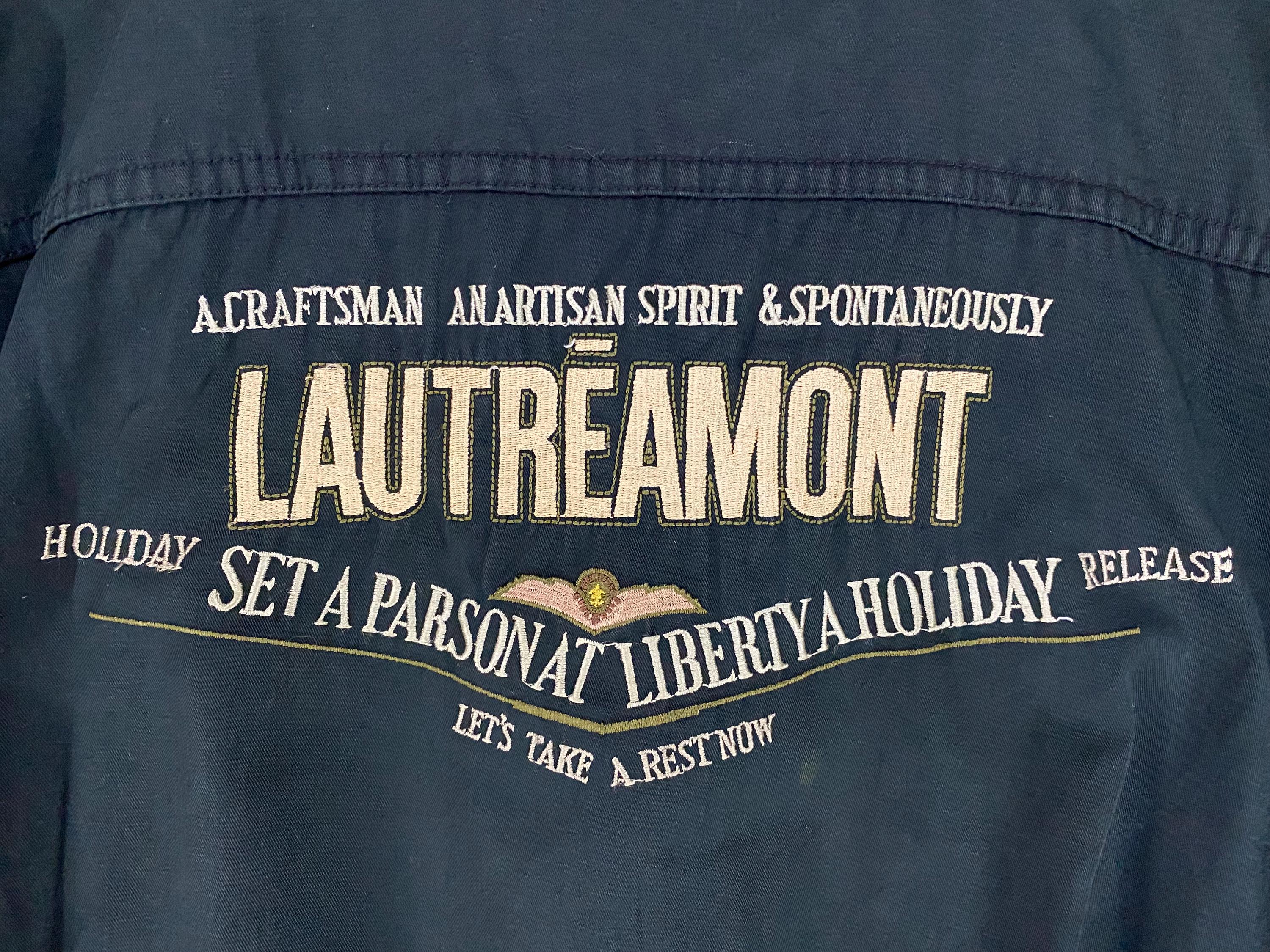 Vintage 90s Lautreamont Embroidered Logo Bomber Jacket