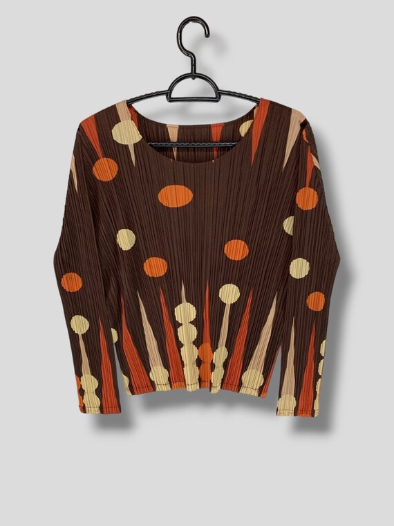 Vintage Pleats Please Issey Miyake Longsleeve Tops Designer 