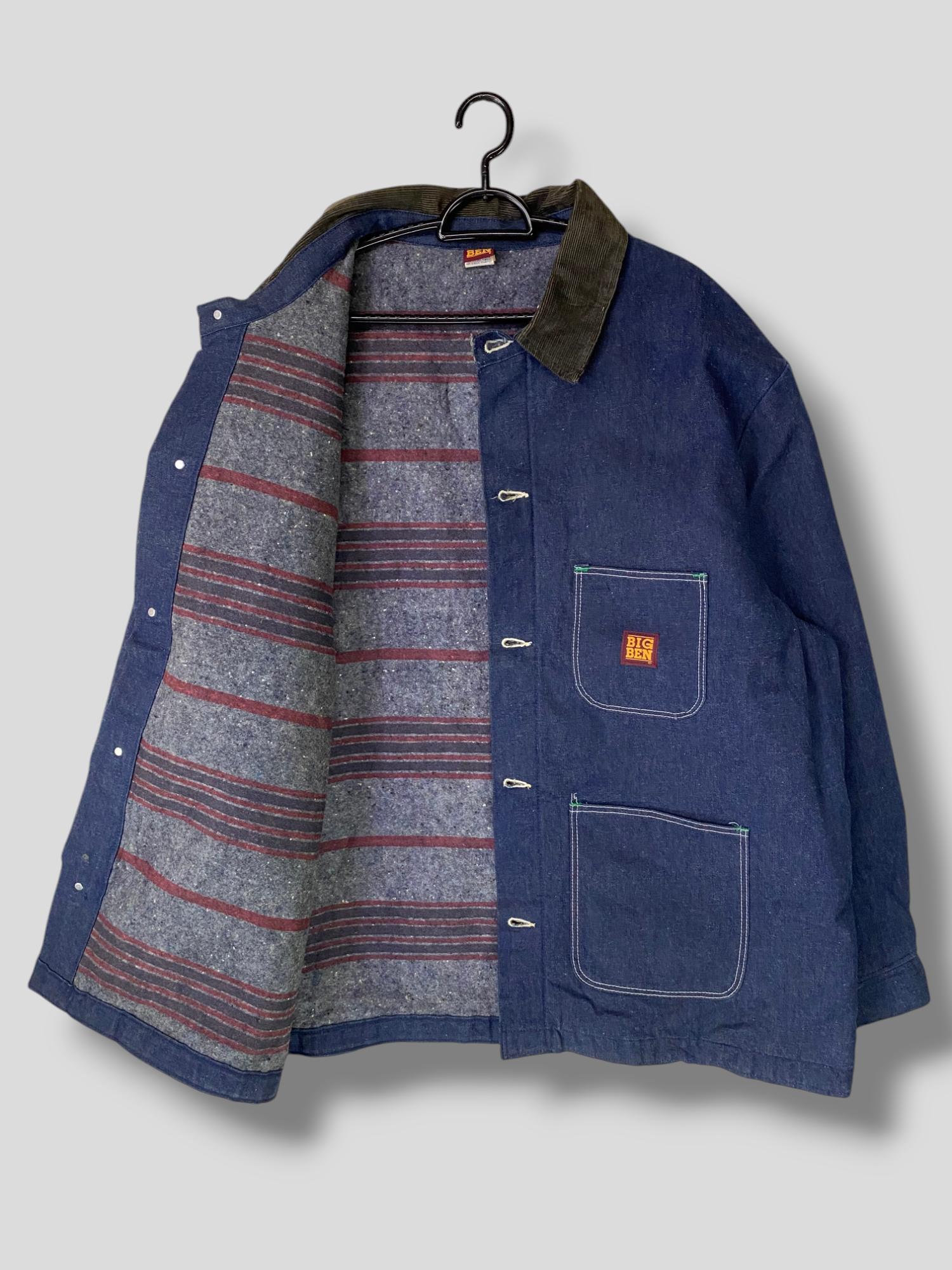 〈 BIG BEN 〉USA製 vintage denim jacket MENS VINTAGE BIG BEN DENIM BUTTON DOWN JACKET WITH POCKETS
