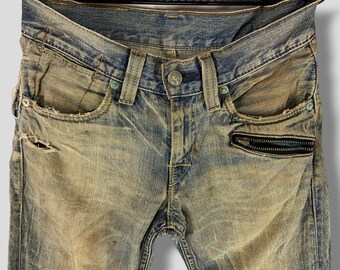 Vintage 90s Levis 503 Distressed Jeans Punk Grunge Style