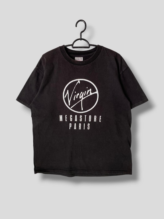 Vintage Virgin Megastore Paris Logo Tshirt Virgin Records