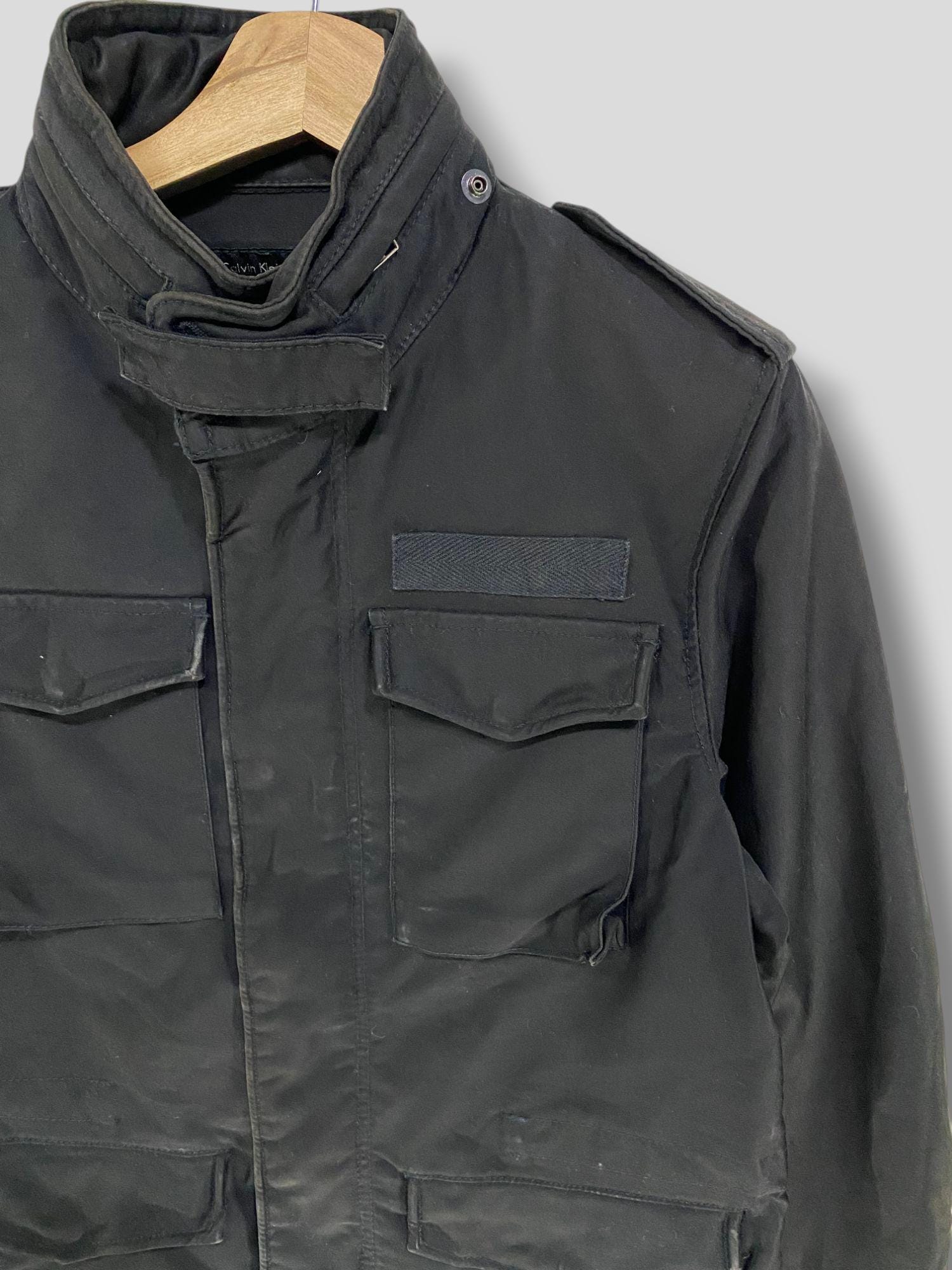 Vintage Y2k Calvin Klein Field Jacket Designer Military Casual 