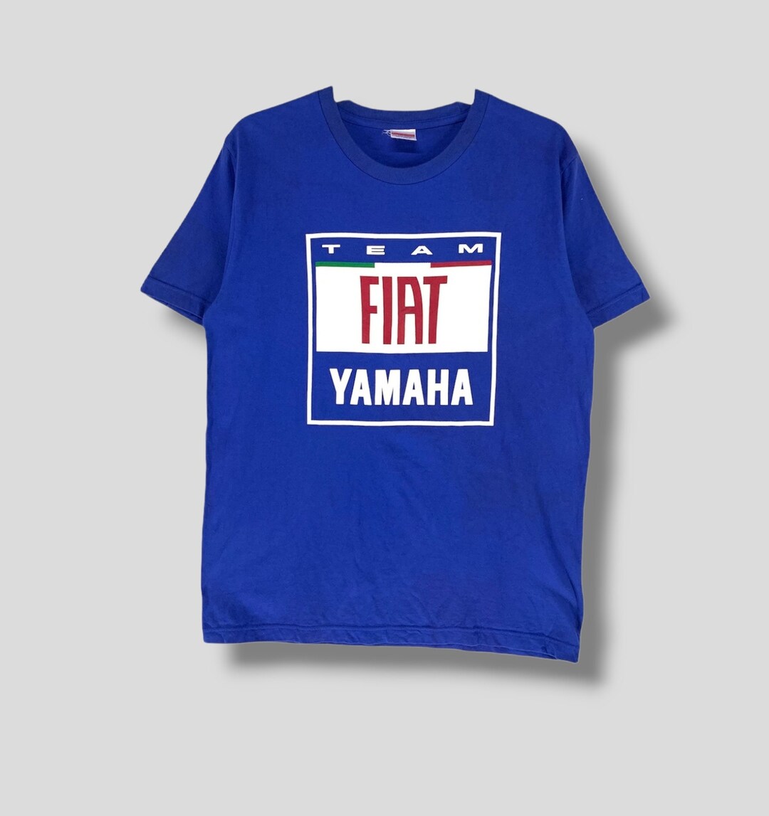 Vintage Fiat Yamaha Racing Team Tshirt Valentino Rossi Motorsport