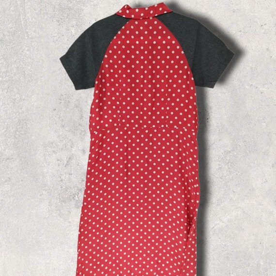 Vintage Comme Des Garcons Polka Dot Wool Sleeve Dress Japanese