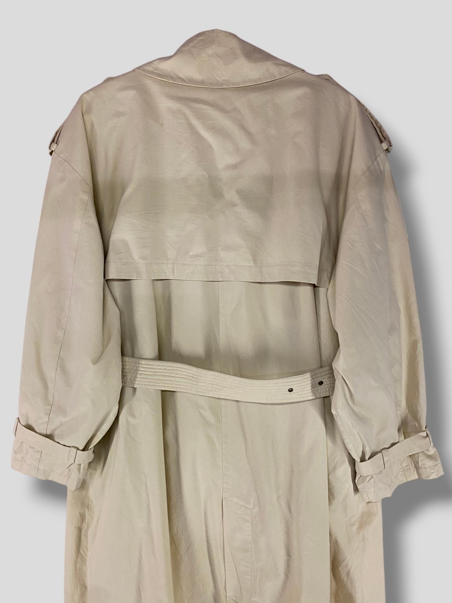Vintage Giorgio Armani Double Breasted Trench Coat Designer