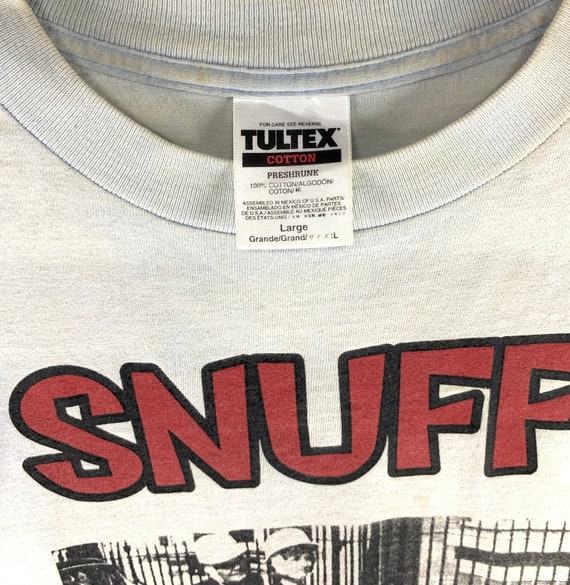 トップス 90s snuff vintage shirt deadstock Vintage 90s Snuff US Tour Tshirt Collectible British Punk Rock