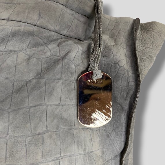 Vintage Furla crocodile embossed leather tote bag… - image 7