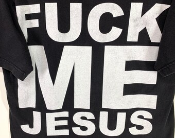 Vintage Marduk Fuck Me Jesus Metal Bootleg Tshirt Swedish Black