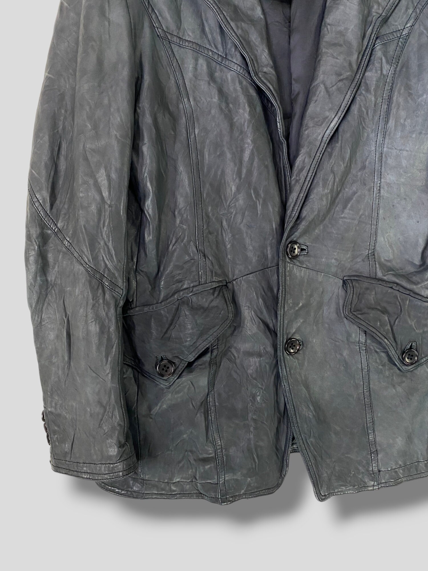 5351 Pour Les Hommes Leather Jacket Japanese Designer Casual