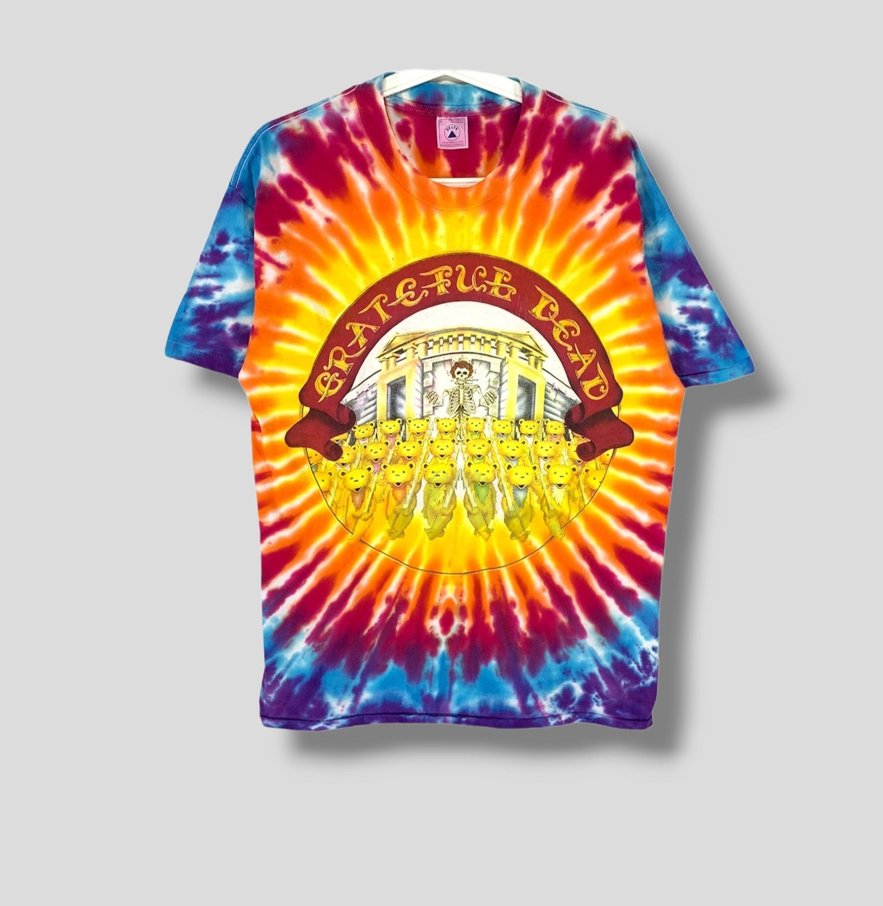 Vintage 90s Grateful Dead Soldier Field Chicago Tie Dye Tshirt