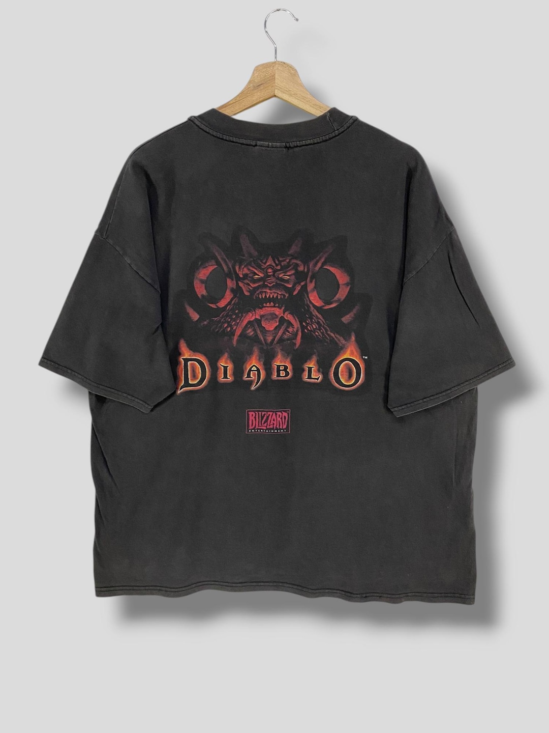 Rare Vintage 90s Diablo 1 Video Game Promo Tshirt Collectible 