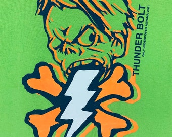 Vintage Undercover Thunder Bolt Aoyama SS01 Tshirt Collectible