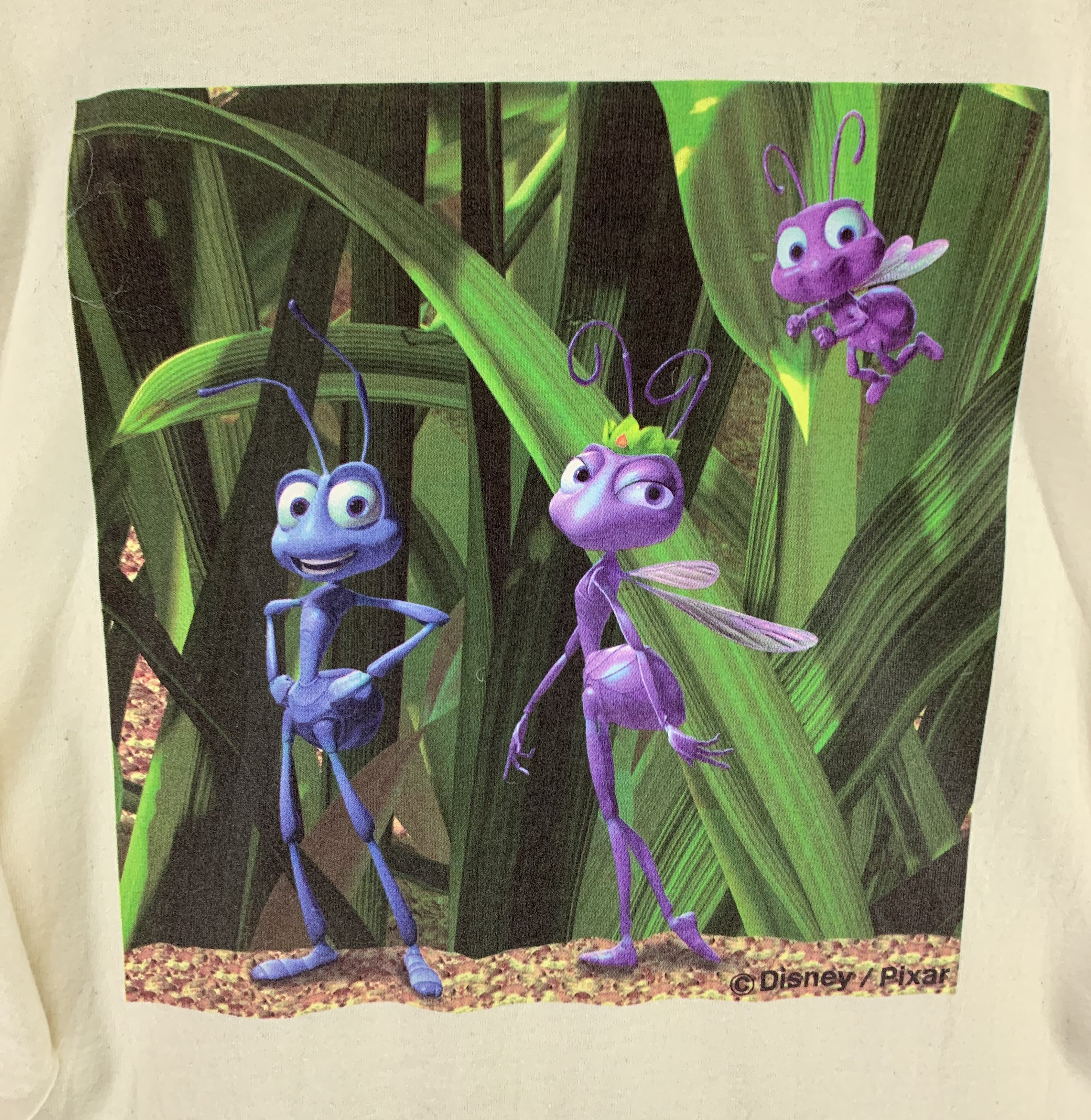 トップス disney pixar bugs life 90s vintage sweat Vtg 90s Disney Pixar A Bugs Life Official Movie Promo Shirt
