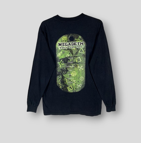 mega death メガデス　バンド　y2k 90s Tシャツ 長袖　ロンT Vintage 90s Megadeth Cryptic Writings World Tour Longsleeve Tshirt
