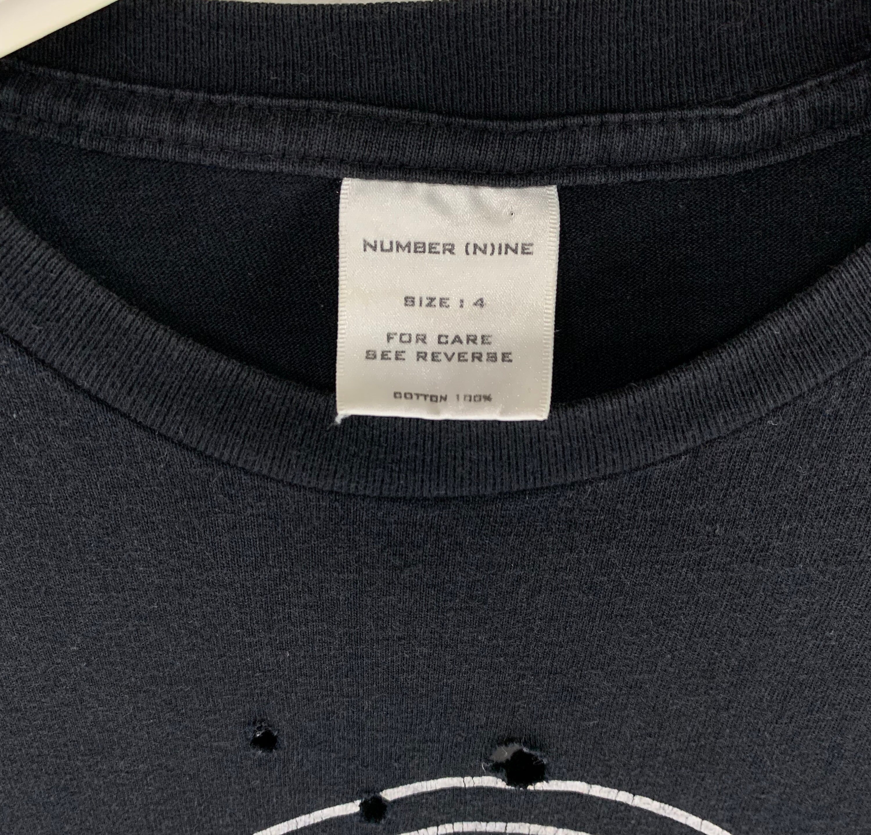 NUMBER (N)INE CROSS DOT SHIRT BLK 2 超稀少 NUMBER (N)INE CROSS DOT SHIRT BLK 2 超稀少