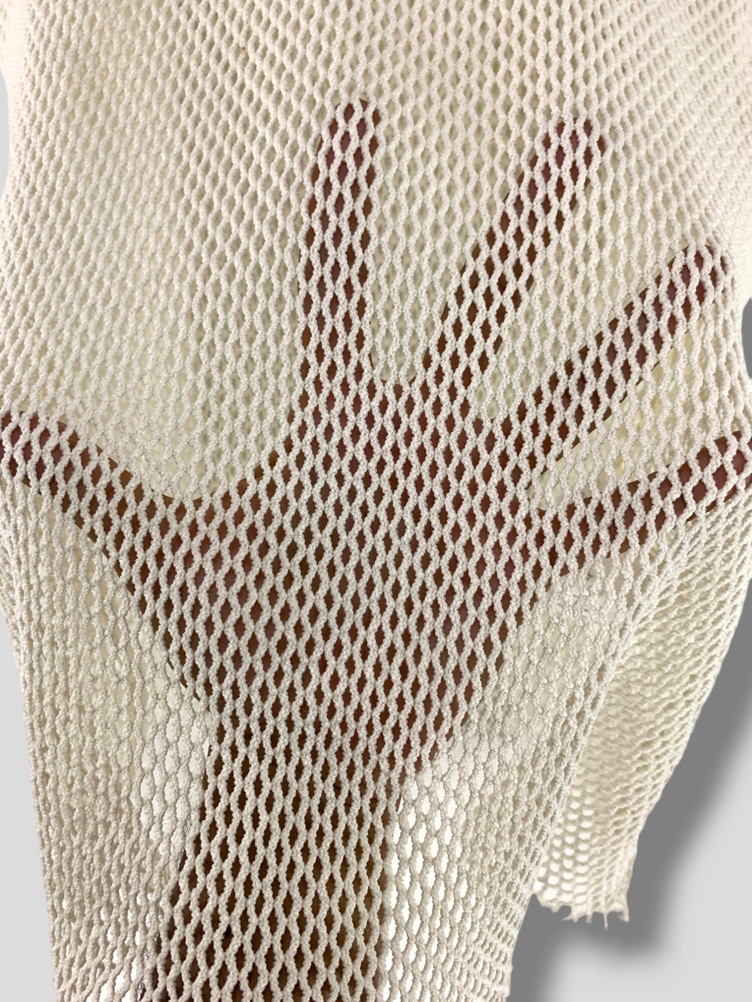 Tricot Comme Des Garcons Mesh Tshirt Designer Avantgarde Rave 