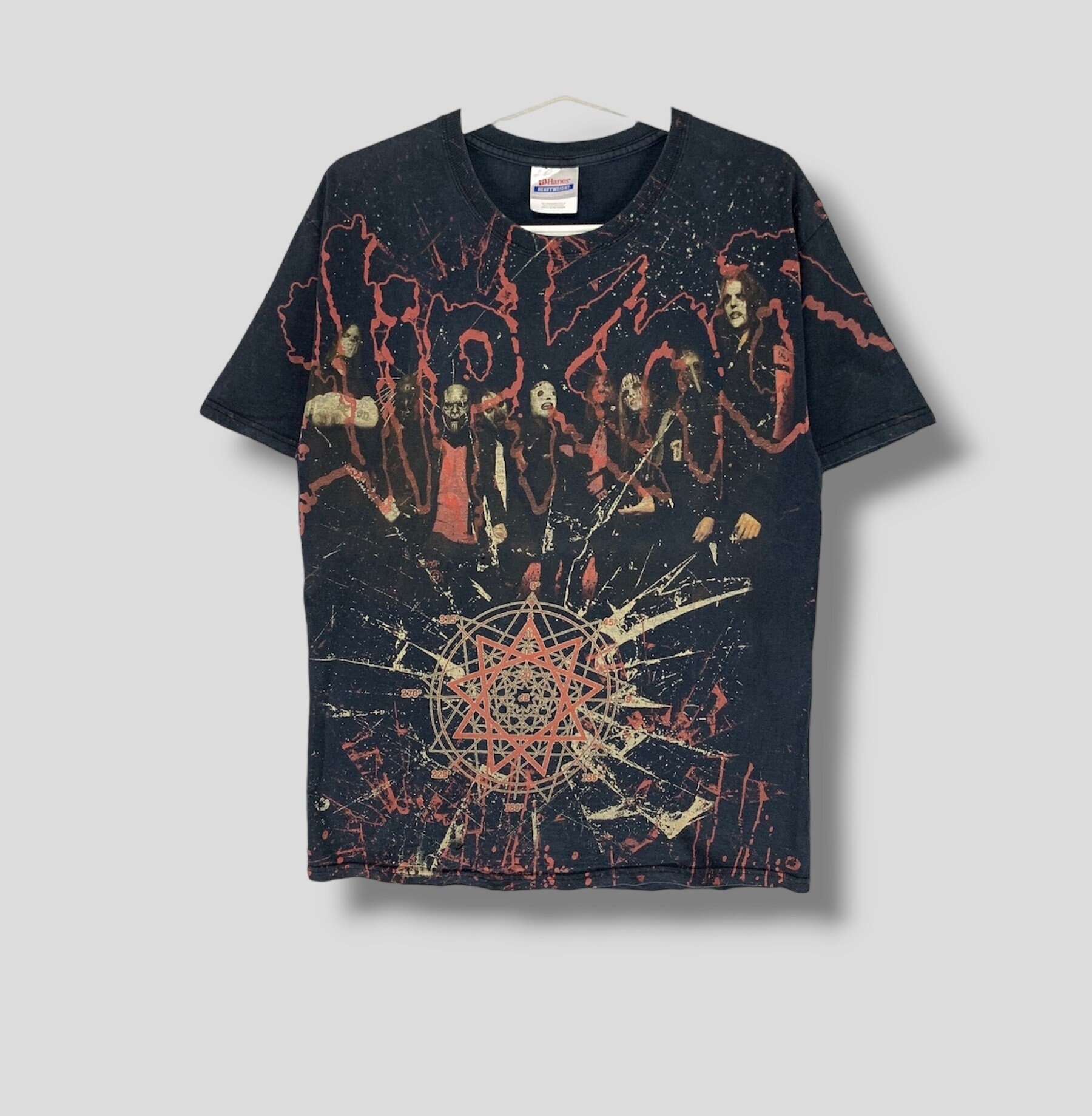 Vintage Slipknot Line up Allover Print AOP Tshirt Collectible