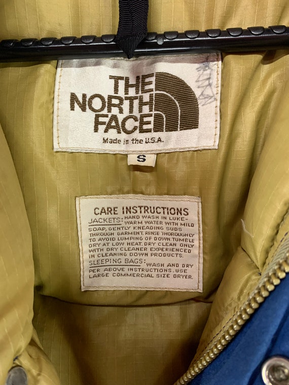 Vintage 70s The north face down puffer jacket out… - image 10