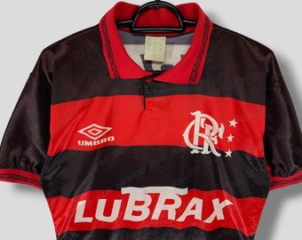 Umbro フラメンゴユニフォーム 10 LUBRAX ヴィンテージ 希少 M Vintage Flamengo #7 Brasil 1990's Lubrax Umbro Jersey Collectible
