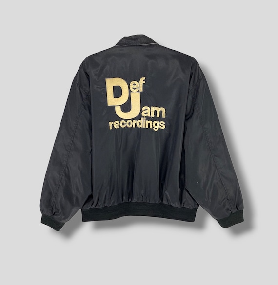 ヴィンテージ 90年代 Def Jam Recordings 刺繍ロゴ ボンバージャケット