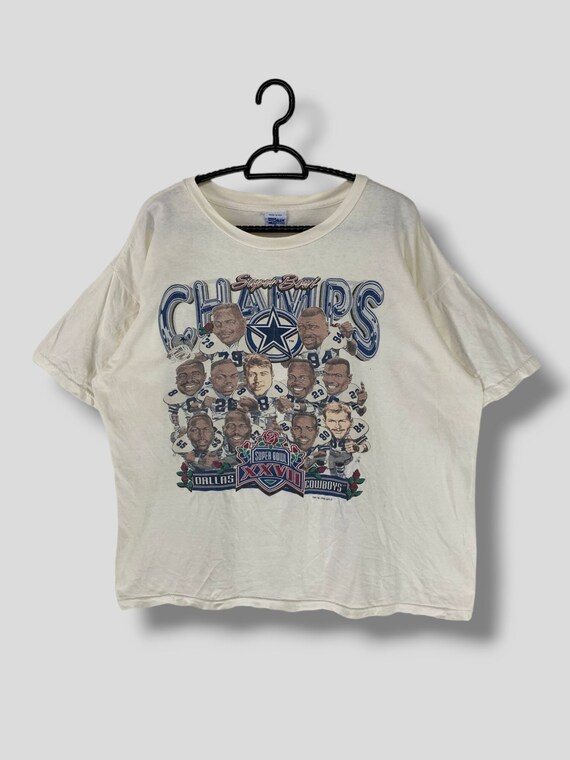 Vintage 90s Dallas Cowboys Super Bowl XXVII Champs Tshirt Salem 