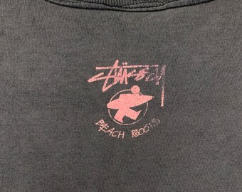 Rare Vintage 80s Stussy Beach Roots Distressed T-shirt