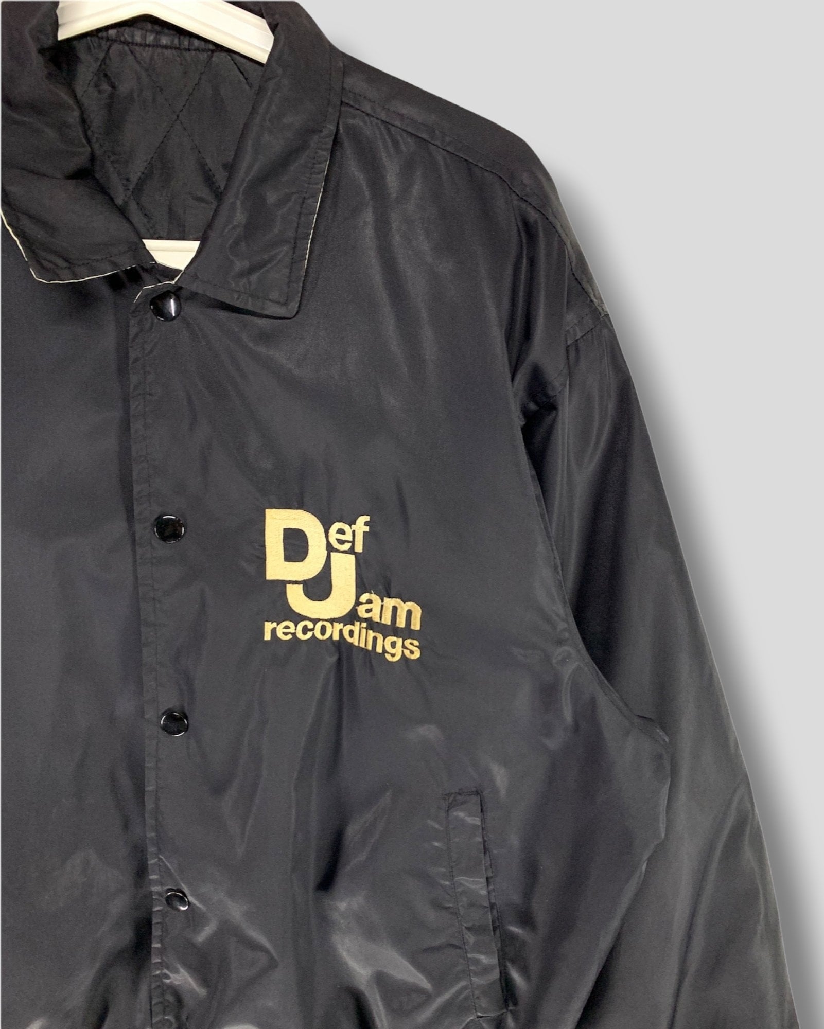 Rare Vintage 90s Def Jam Recordings Spellout Embroidered
