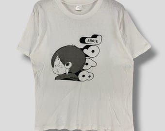 Vintage 90s Ping Pong Club Go Inachu Tshirt Japanese Cartoon White 