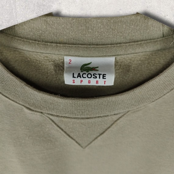 Vintage Y2K Lacoste logo sudadera ropa deportiva trajes casuales moda ropa de tenis cuello redondo tamano pequeno Etsy Espana