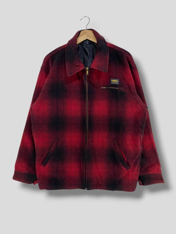 OshKosh ウールジャケット 赤・黒チェック OSHKOSH B'GOSH ネル