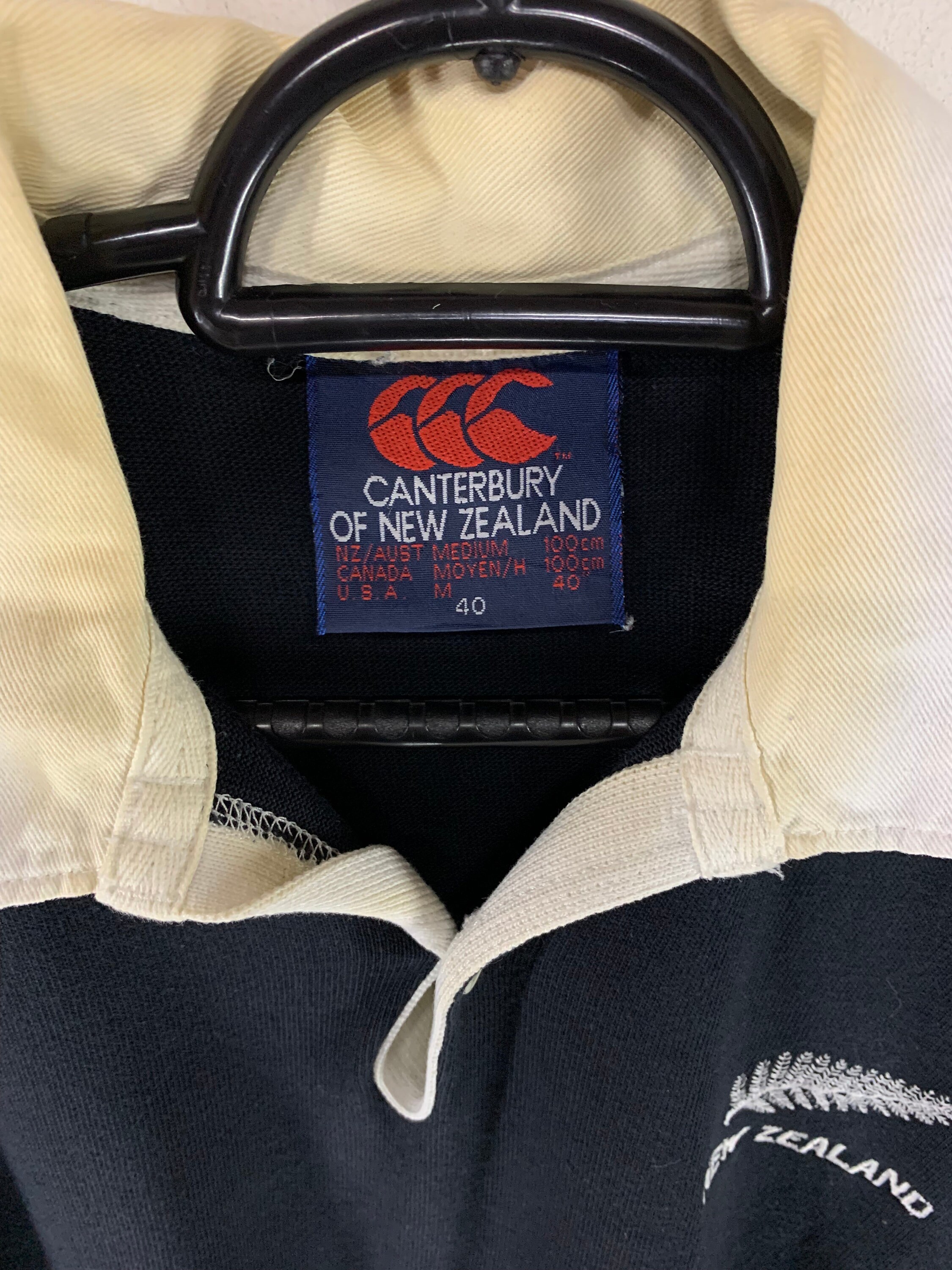 Vintage 80s Canterbury New Zealand Rugby Jersey Collectible Rugby