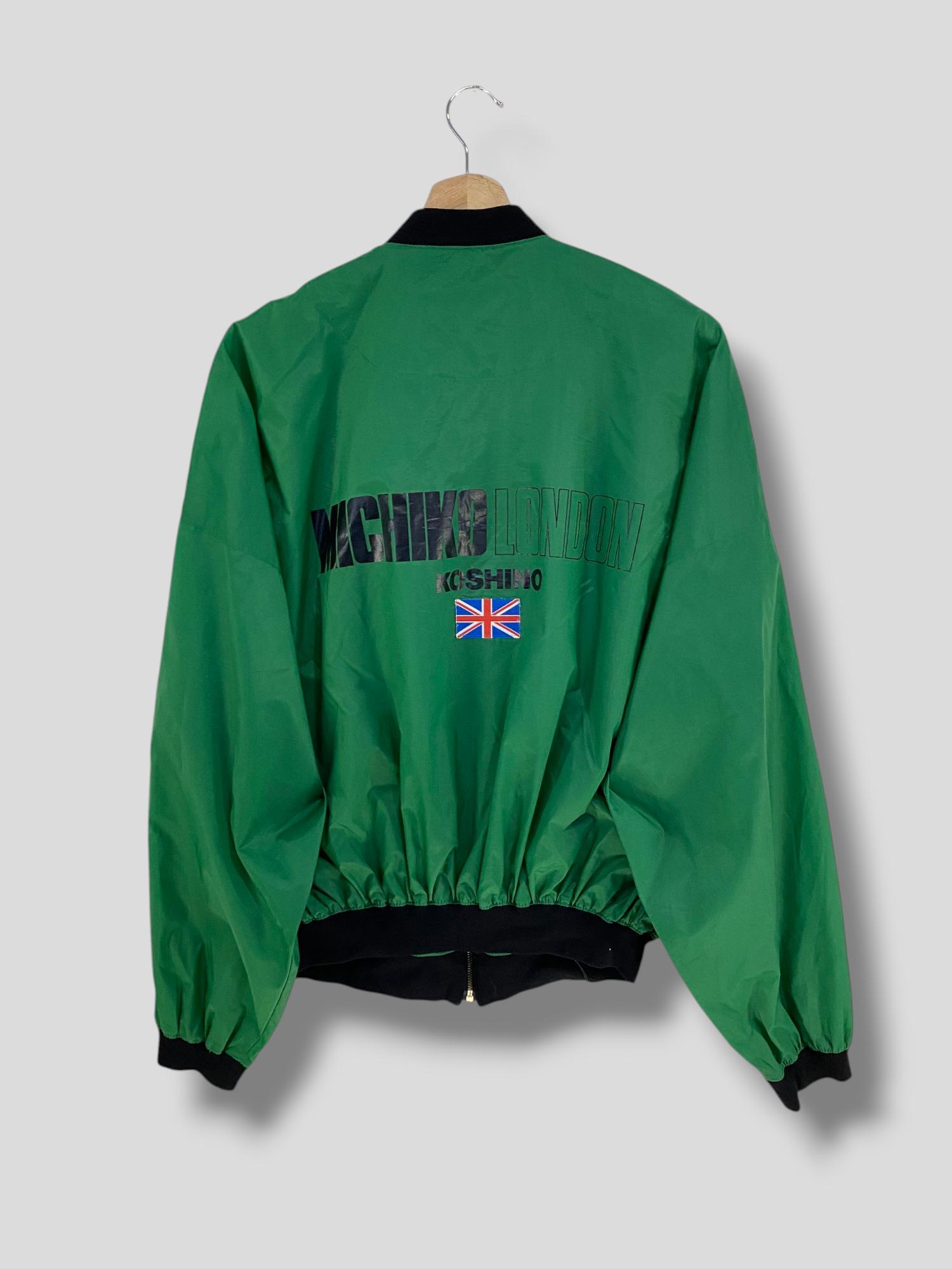 Vintage 90s Michiko London Koshino Nylon Bomber Jacket Designer 