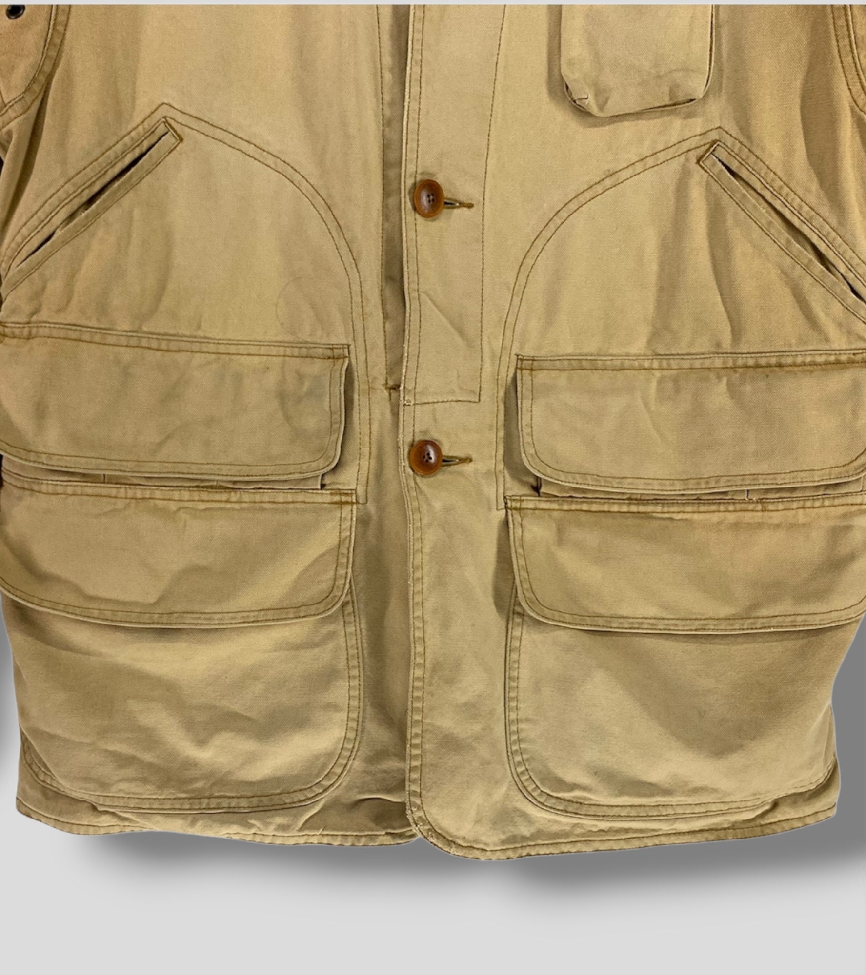 Vintage 90s Polo Ralph Lauren Sunfaded Hunting Chore Jacket