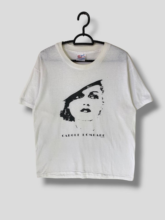 Vintage 90s Carole lombard tshirt female stars of 