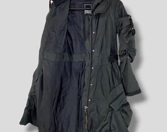 MARITHE FRANCOIS GIRBAUD らくがきジャケット  y2k Vintage Y2K Marithe Francois Girbaud Bondage Nylon Jacket