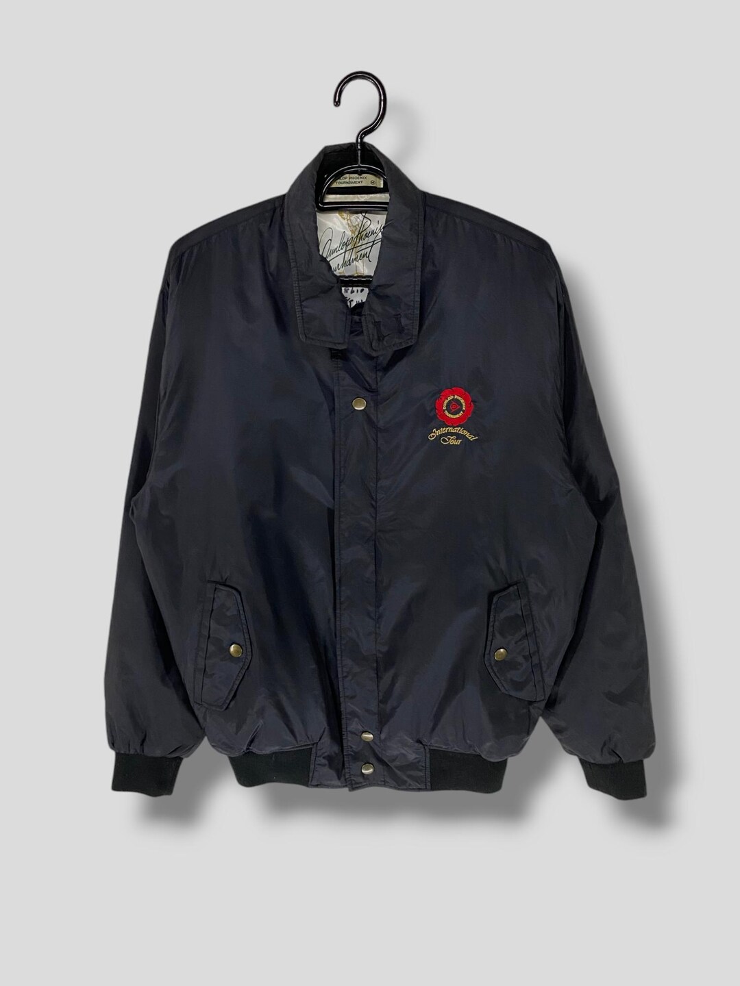 Vintage Dunlop Phoenix Tournament International Tour Bomber Jacket