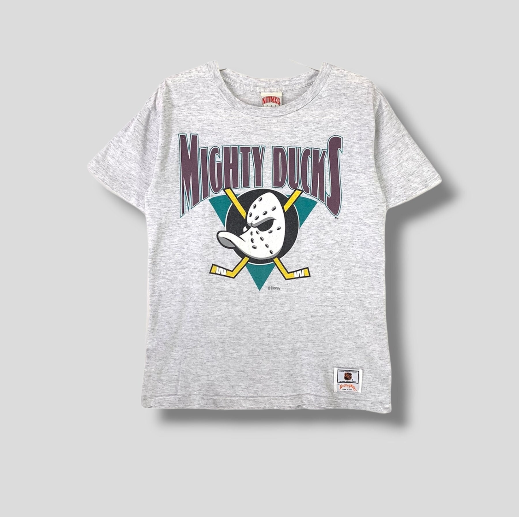 ヴィンテージ 90年代 マイティ・ダックス ディズニー ホッケー Tシャツ 