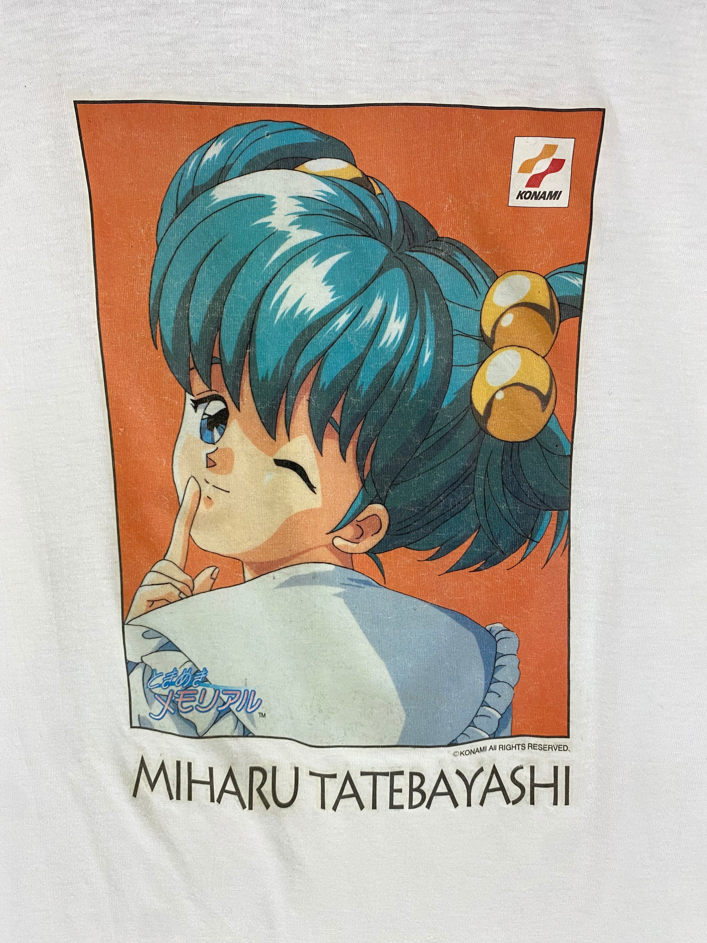 Vintage 90s Tokimeki Memorial Miharu Tatebayashi Video Game Tshirt