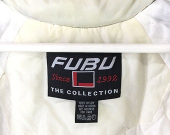 Vintage 90s Fubu Sport Series Embroidered Logo Jacket Hip