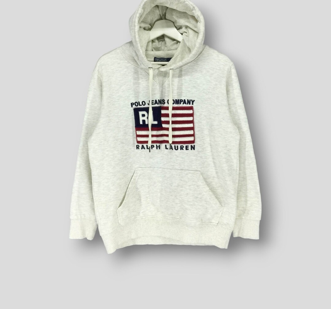 Vintage 90s Polo by Ralph Lauren Embroidered US Flag Hoodies Vintage 90s Polo by Ralph Lauren Embroidered US Flag Hoodies