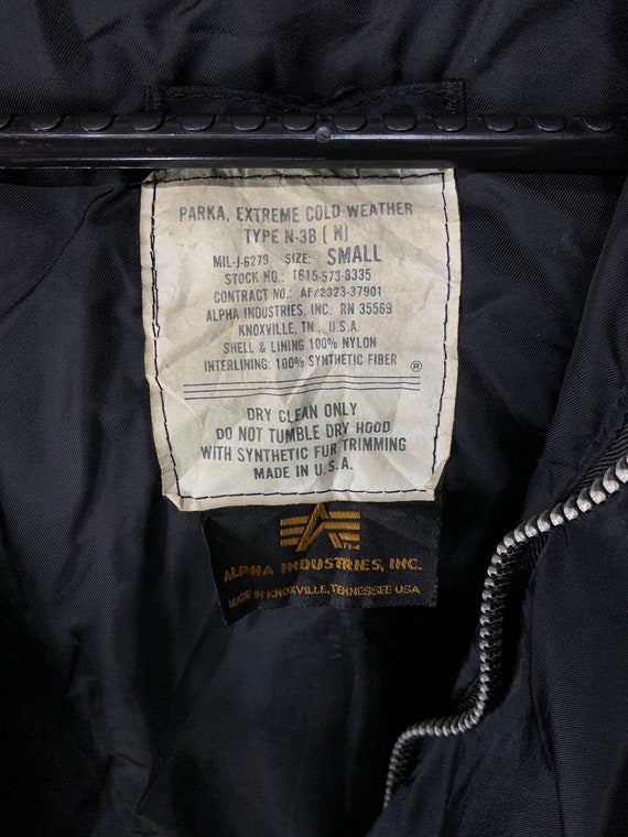 Vintage Alpha Industries Fur Hood N-3B Jacket Military