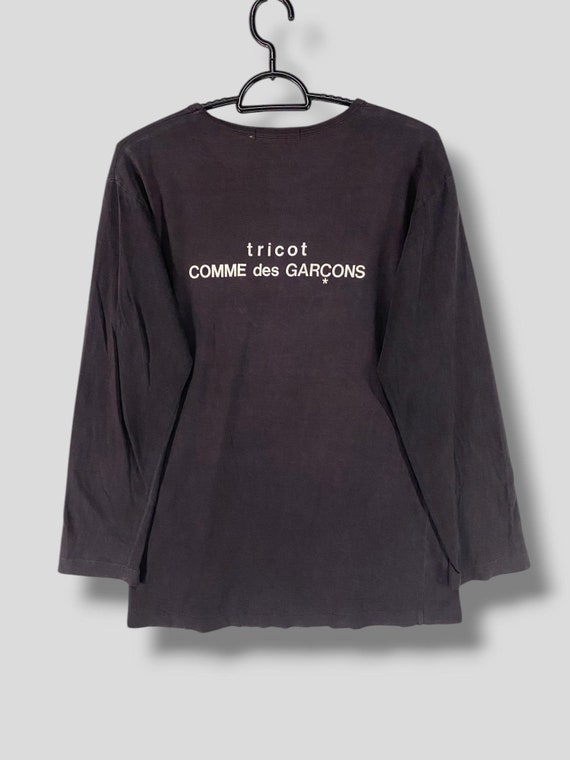 【tricot COMME des GARÇONS】Long shirt 90s Vintage 90s Tricot Comme Des Garcons Logo Tshirt Japanese Designer