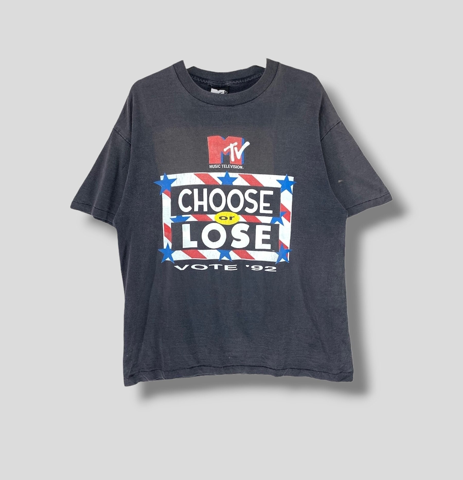 Vintage 90s MTV Choose or Lose Tshirt Collectible American Music