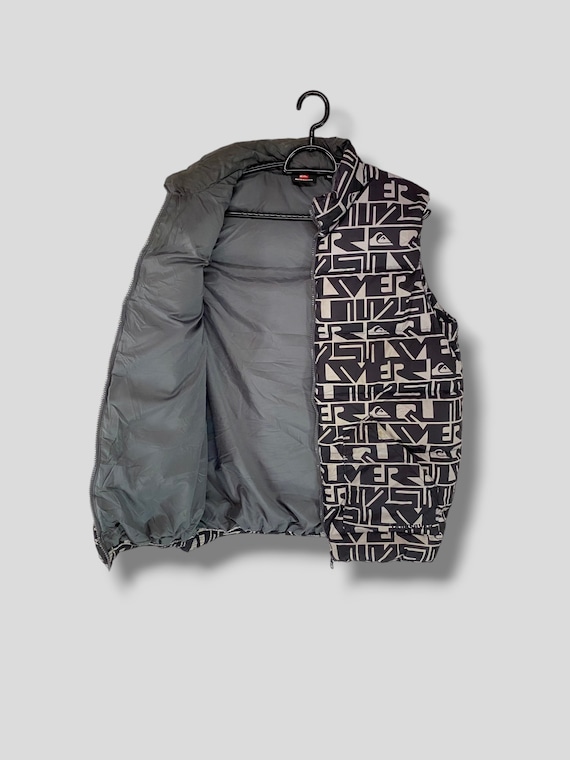 Vintage Y2K Quiksilver allover print quilted puff… - image 3